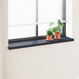 Vidaxl raamsokkel antraciet met houten nerf 120 x 35 x 4,5 cm pvc