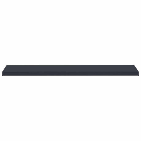 Vidaxl raamsokkel antraciet met houten nerf 140 x 40 x 4,5 cm pvc