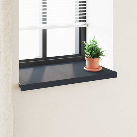 Vidaxl raamsokkel antraciet met houten nerf 60 x 50 x 4,5 cm pvc