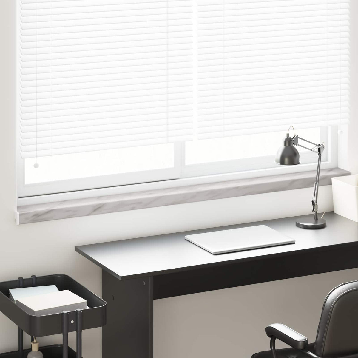 Vidaxl raamsokkel marmer textuur 160 x 15 x 4,5 cm pvc