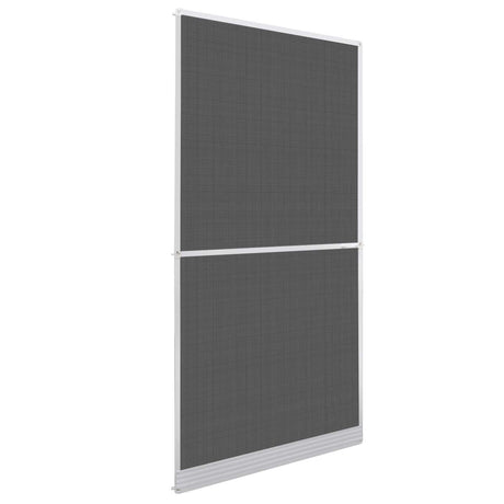 Vidaxl scharnierend insectenscherm wit en zwart 100 x 215 cm