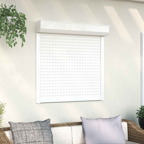 Vidaxl roljaloezie wit 100 x 100 cm aluminium en polyurethaan
