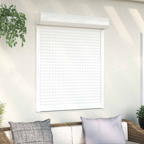 Vidaxl roljaloezie wit 100 x 120 cm aluminium en polyurethaan