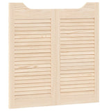 Vidaxl schuifdeuren 2 st 80 x 40 cm massief grenenhout naturel