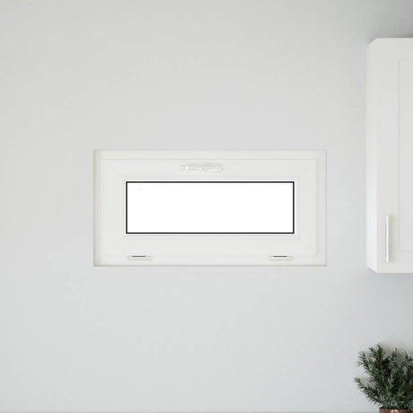 Vidaxl kleur binnenkant kelderraam wit risor 80 x 40 cm