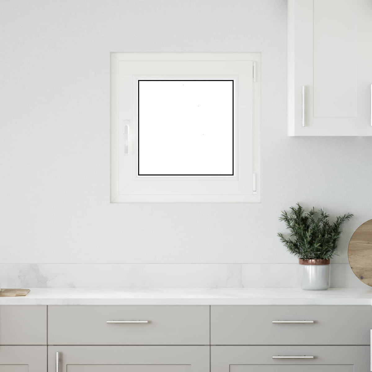 Vidaxl kleur binnenkant kelderraam wit risor 60 x 60 cm