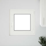 Vidaxl kleur binnenkant kelderraam wit risor 60 x 60 cm