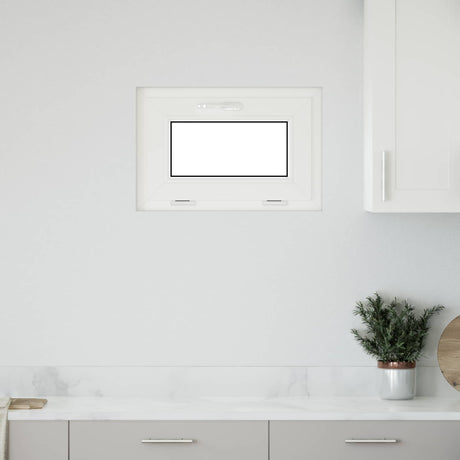 Vidaxl kleur binnenkant kelderraam wit risor 60 x 40 cm