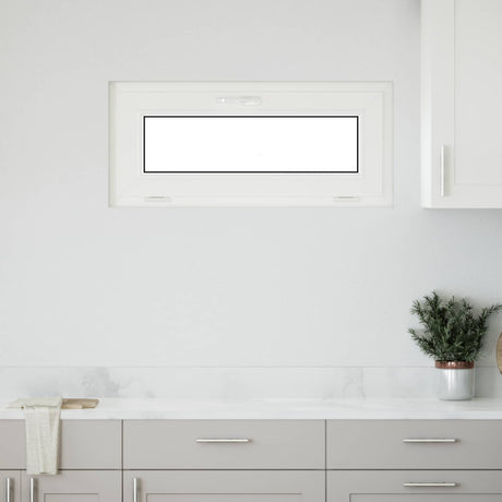 Vidaxl kleur binnenkant kelderraam wit risor 90 x 40 cm