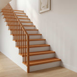 Vidaxl trapmatten 2 st licht bruin 90 x 25 x 2 cm massief beukenhout