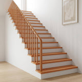 Vidaxl traplopers 2 st 70 x 25 x 2 cm lak massief beukenhout
