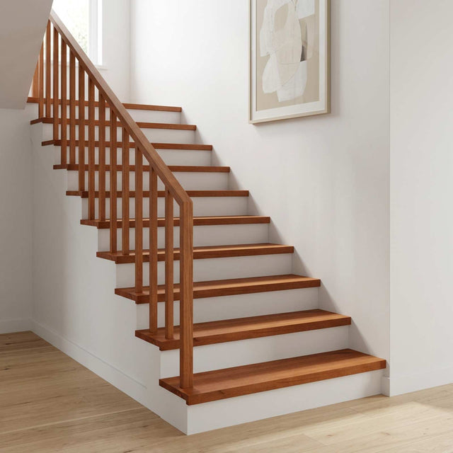Vidaxl trapmatten 2 st bruin 70 x 25 x 2 cm massief beukenhout