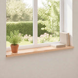 Vidaxl raamkozijnen 2 st naturel 110 x 25 x 2 cm massief beukenhout