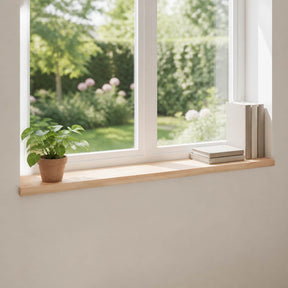 Vidaxl raamkozijnen 2 st naturel 110 x 30 x 2 cm massief beukenhout