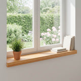 Vidaxl raamkozijnen 2 st licht bruin 70 x 20 x 2 cm massief beukenhout