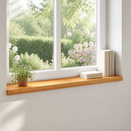 Vidaxl raamkozijnen 2 st licht bruin 70 x 30 x 2 cm massief beukenhout