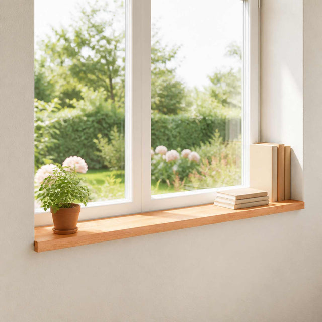 Vidaxl raamkozijnen 2 st lak 110 x 15 x 2 cm massief beukenhout