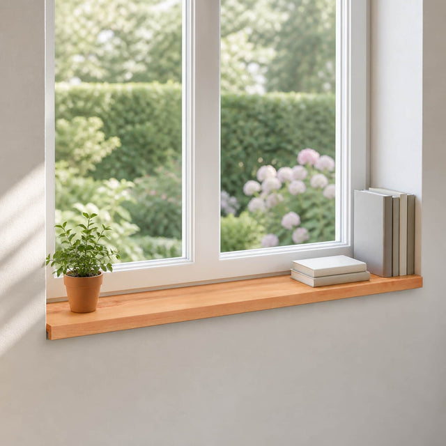 Vidaxl raamkozijnen 2 st lak 110 x 30 x 2 cm massief beukenhout