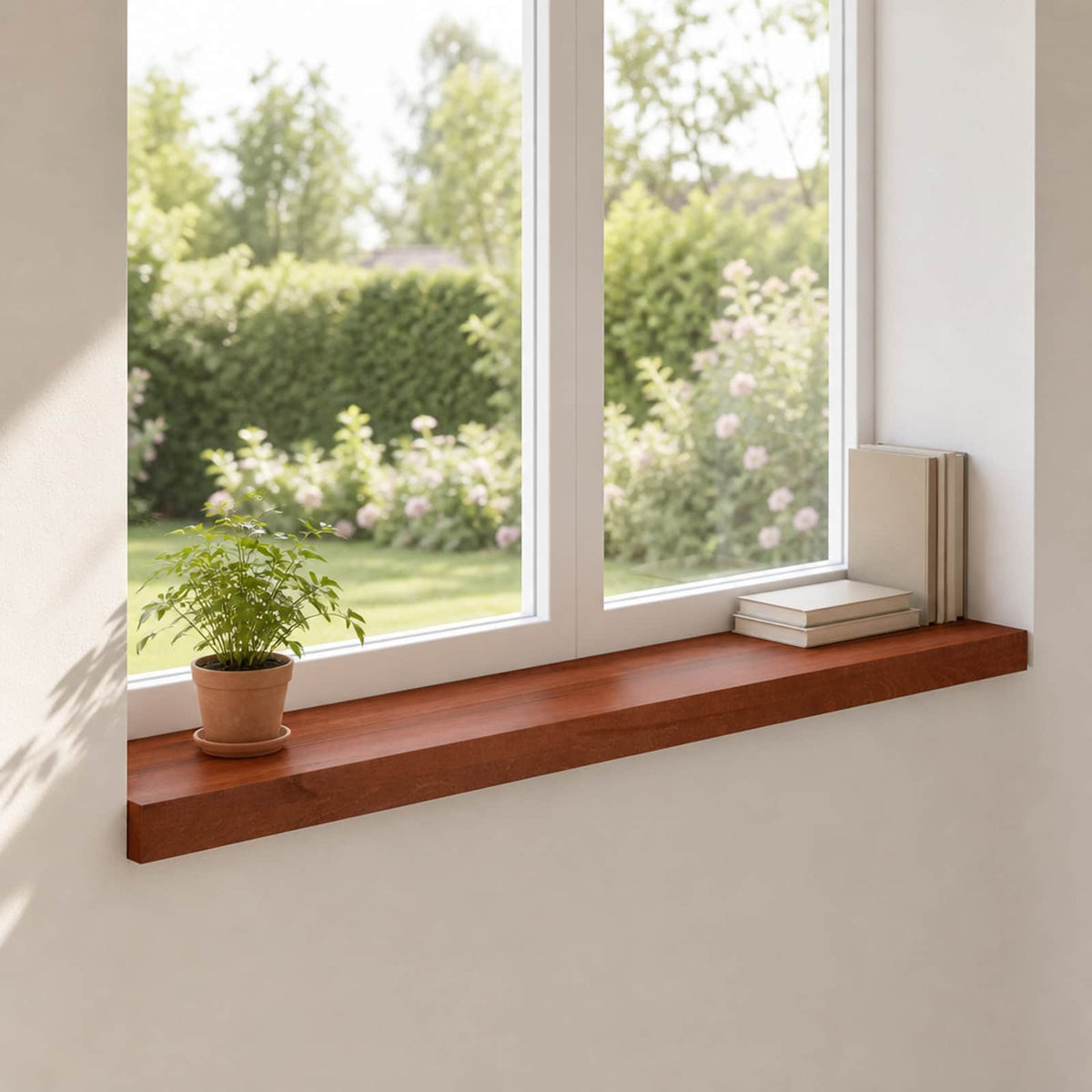 Vidaxl raamkozijnen 2 st bruin 70 x 15 x 2 cm massief beukenhout