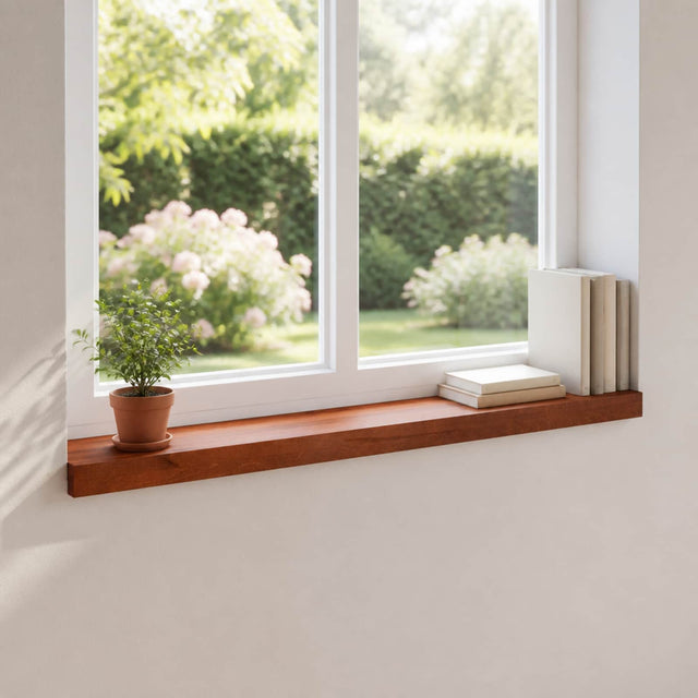 Vidaxl raamkozijnen 2 st bruin 70 x 20 x 2 cm massief beukenhout