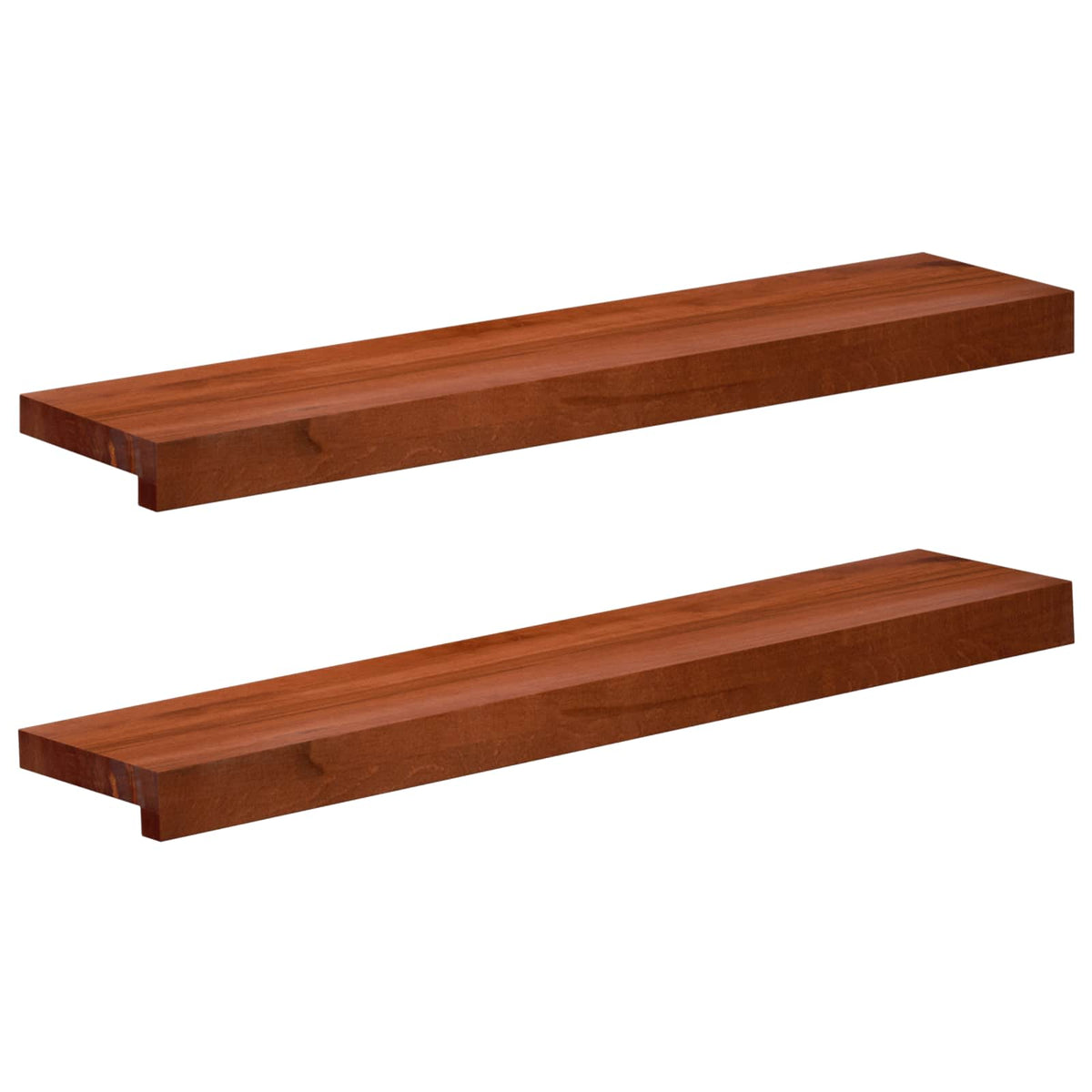 Vidaxl raamkozijnen 2 st bruin 70 x 20 x 2 cm massief beukenhout