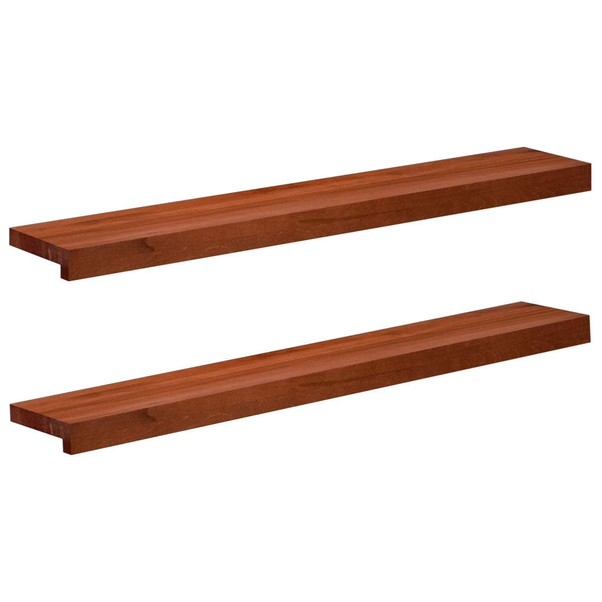 Vidaxl raamkozijnen 2 st bruin 90 x 20 x 2 cm massief beukenhout
