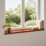 Vidaxl raamkozijnen 2 st bruin 110 x 25 x 2 cm massief beukenhout