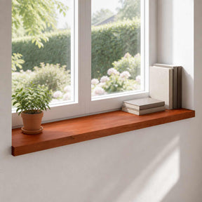 Vidaxl raamkozijnen 2 st bruin 100 x 40 x 2 cm massief beukenhout