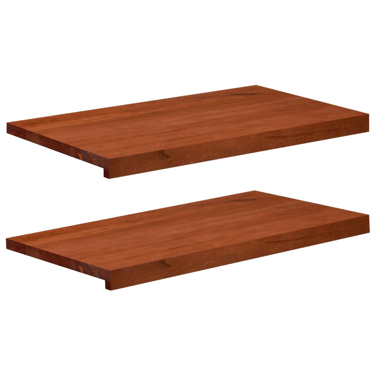 Vidaxl raamkozijnen 2 st bruin 70 x 40 x 2 cm massief beukenhout