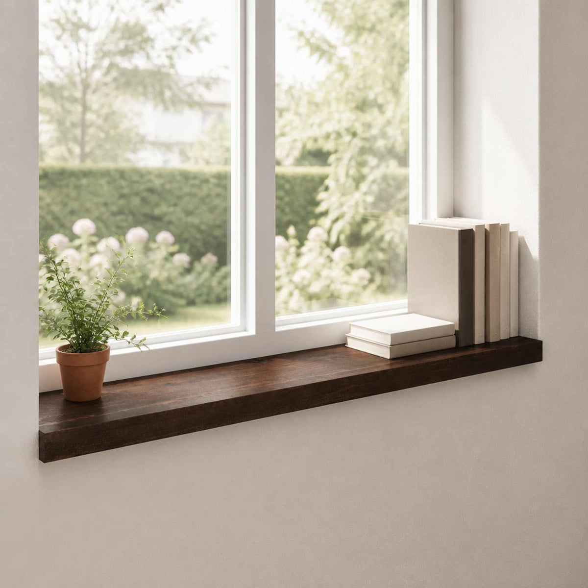 Vidaxl raamkozijnen 2 st donkerbruin 70 x 25 x 2 cm massief beukenhout