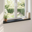 Vidaxl raamkozijnen 2 st zwart 90 x 20 x 2 cm massief beukenhout
