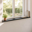 Vidaxl raamkozijnen 2 st zwart 110 x 25 x 2 cm massief beukenhout