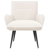 Vidaxl fauteuil crèmekleurig bouclé