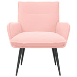 Vidaxl fauteuil roze bouclé