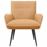 Vidaxl fauteuil beige bouclé