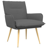 Vidaxl fauteuil donkergrijs stof