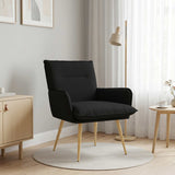 Vidaxl fauteuil zwart stof