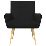 Vidaxl fauteuil zwart stof