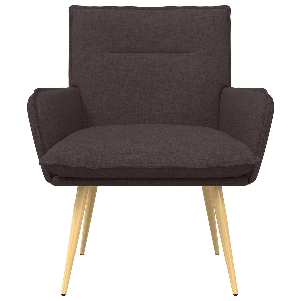 Vidaxl fauteuil donkerbruin stof