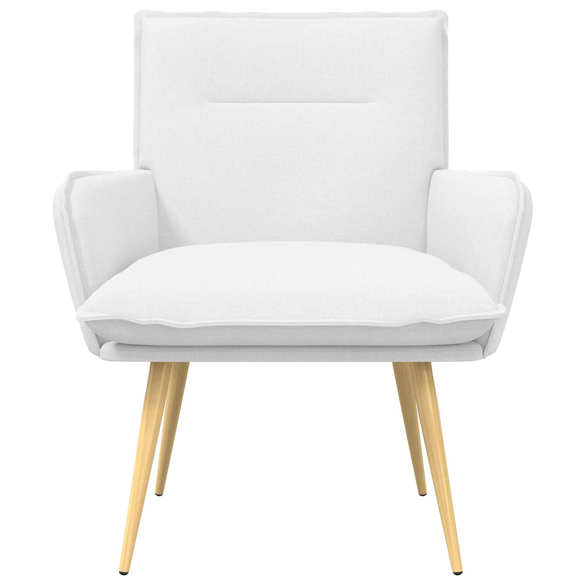 Vidaxl fauteuil wit stof