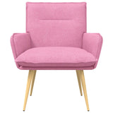 Vidaxl fauteuil roze stof