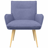 Vidaxl fauteuil jeans blauw stof