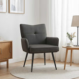 Vidaxl fauteuil donkergrijs corduroystof