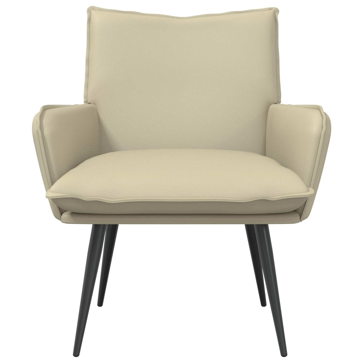 Vidaxl fauteuil crèmekleurig kunstleer