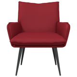 Vidaxl fauteuil wijnrood kunstleer