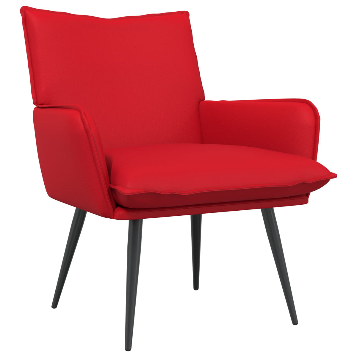 Vidaxl fauteuil rood kunstleer