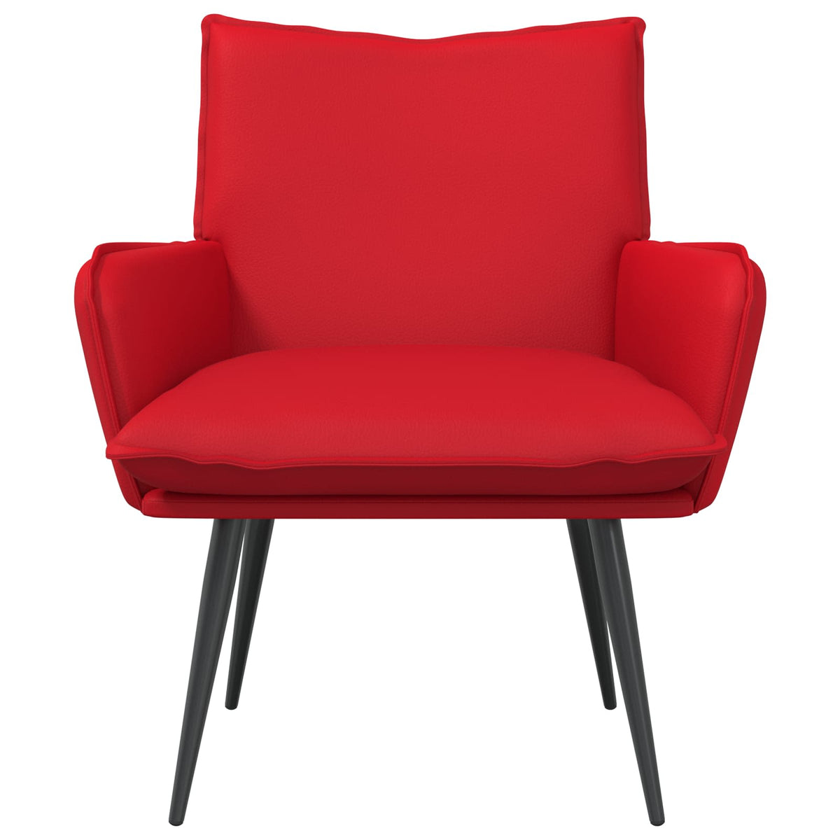 Vidaxl fauteuil rood kunstleer