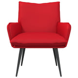 Vidaxl fauteuil rood kunstleer