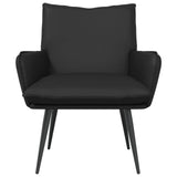 Vidaxl fauteuil zwart kunstleer