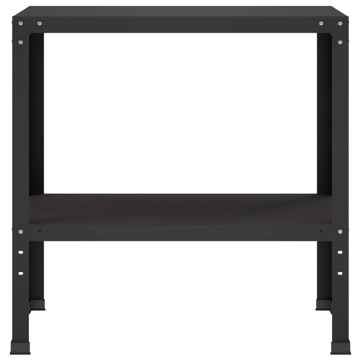 Vidaxl planttafel 60 x 40 x 80 cm gepoedercoat staal zwart